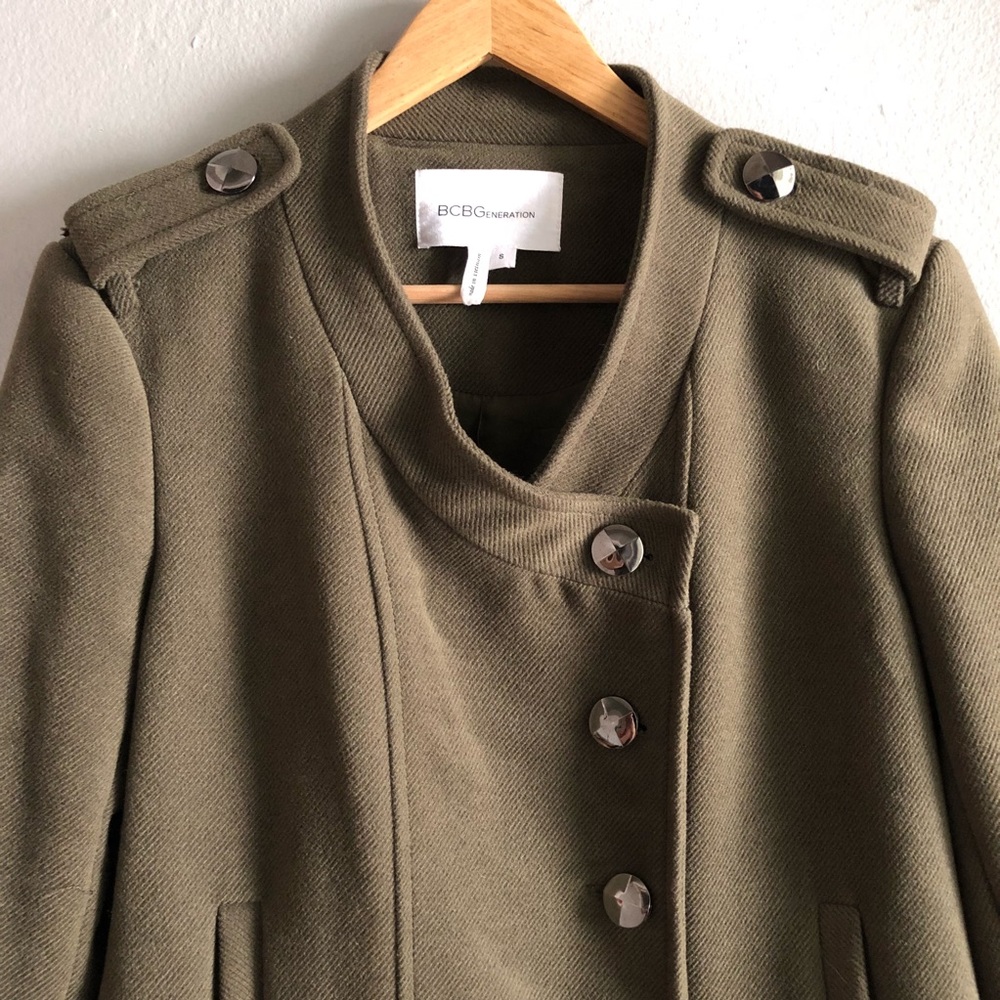 BCBGeneration Army Style Pea Coat